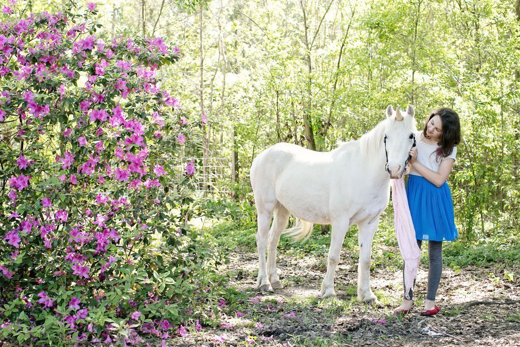 "Moonlight" Contoured Natural-Look Unicorn Horn™ - Photo &copy; Amy Martin Photography