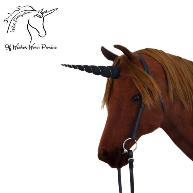Black Gold Unicorn Horn