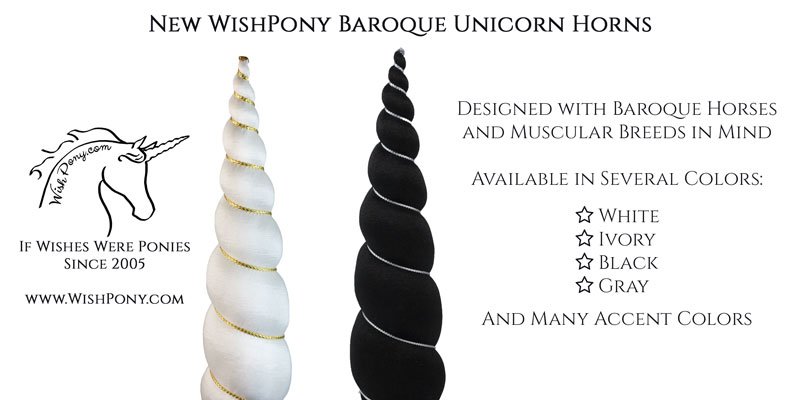 Wishpony Baroque Unicorn Horn™ for Horses