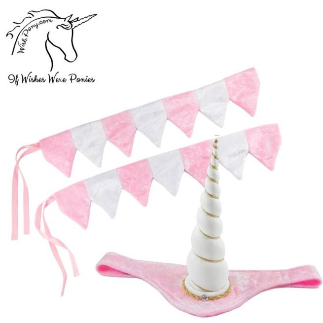 Contoured Horn Unicorn Browband™ Matching Rein Covers Set for Pony or Horse - Custom - Image 6