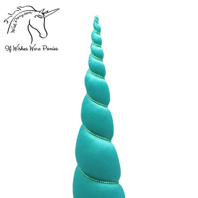 Turquoise Teal Unicorn Horn