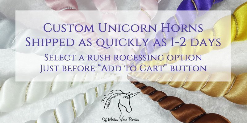 Wishpony Fast Custom Unicorn Horns for Horses & Ponies