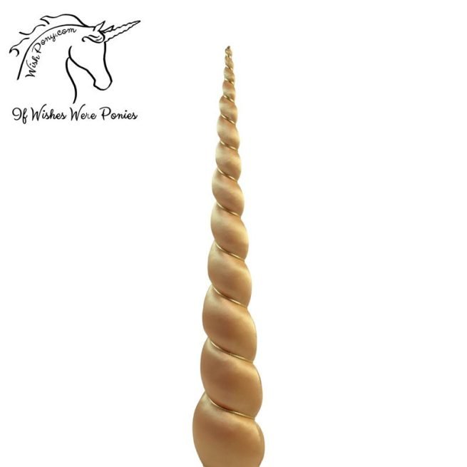 Burnished Gold Unicorn Horn