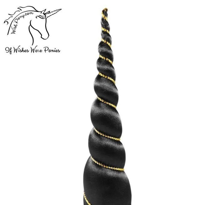 Black Unicorn Horn for Horse Pony
