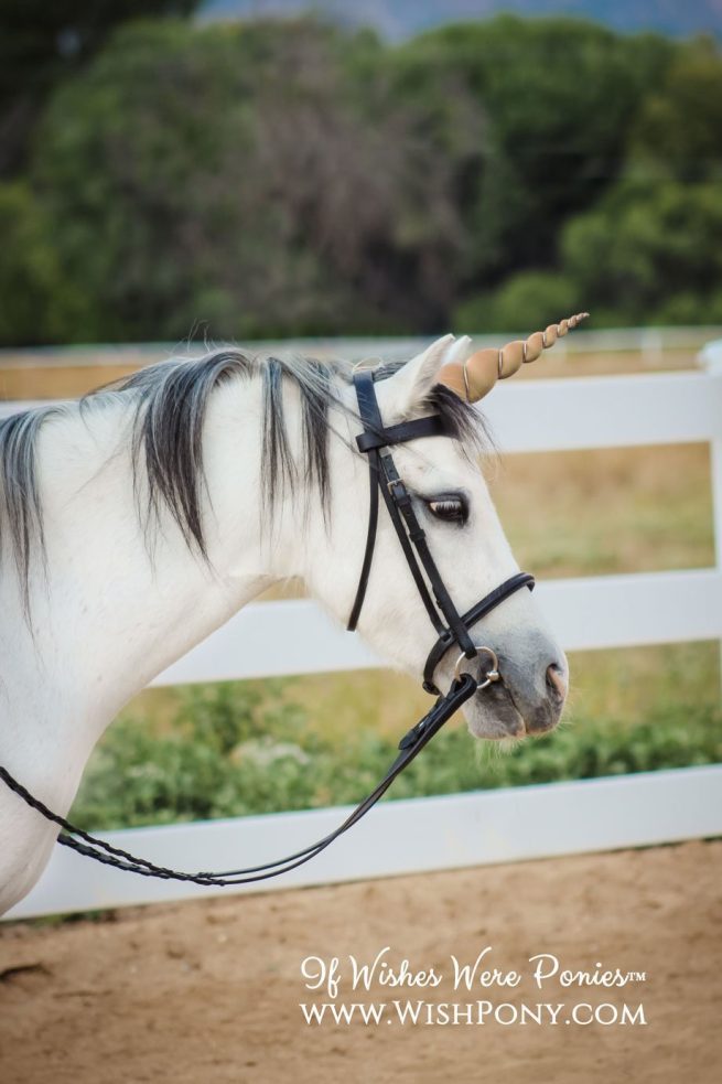 Antique Gold Unicorn Horn