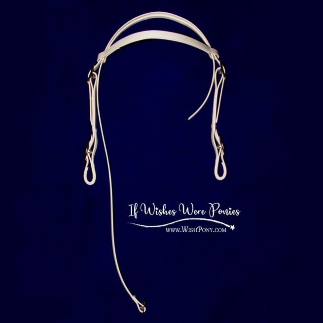 White Faux Leather Bridle