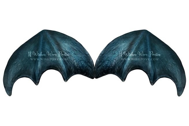 Wishpony.com Metallic Blue Dragon Wings for Horses