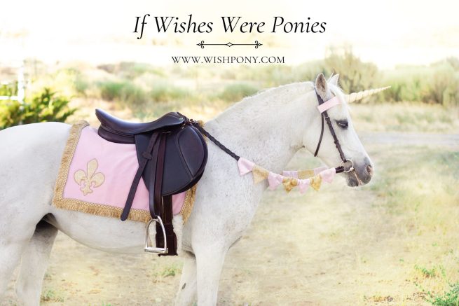 Little Princess Unicorn Browband, Rein Covers & Saddle Blanket Set for Pony - Image 2